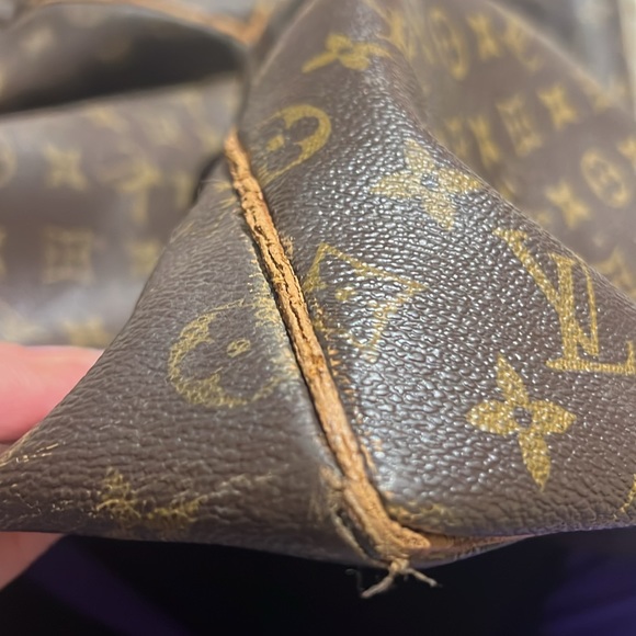 FINAL PRICE Authentic Louis Vuitton Keepall Canvas Leather Parts Rehab Damaged - Picture 16 of 17